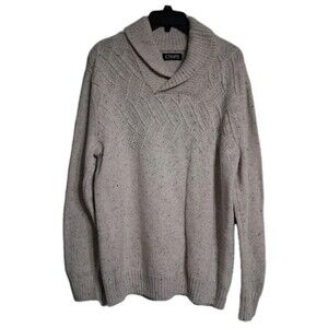 Men's Chaps Long Sleeve Speckled Sweater Size M